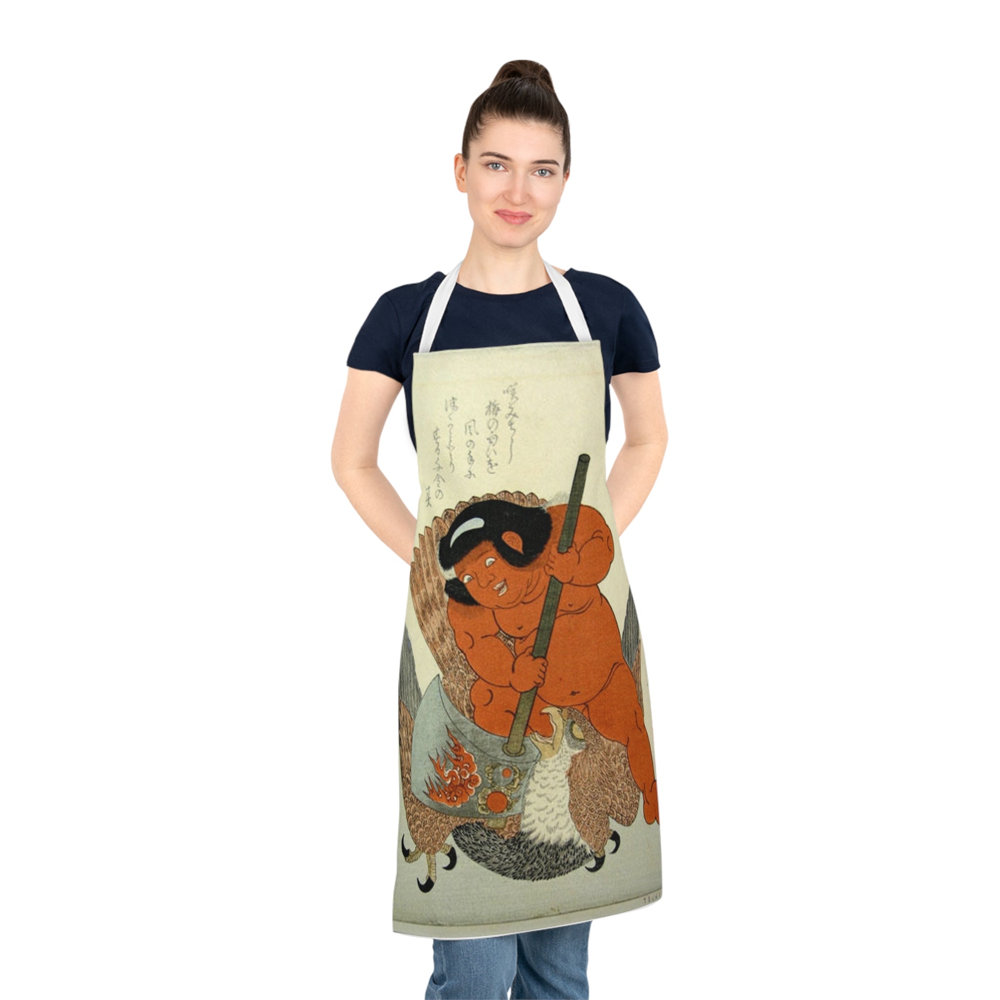 Kintaro Battling Mythical Bird Adult Apron