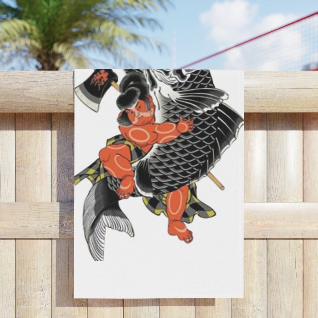 Kintaro and Koi Beach Towels