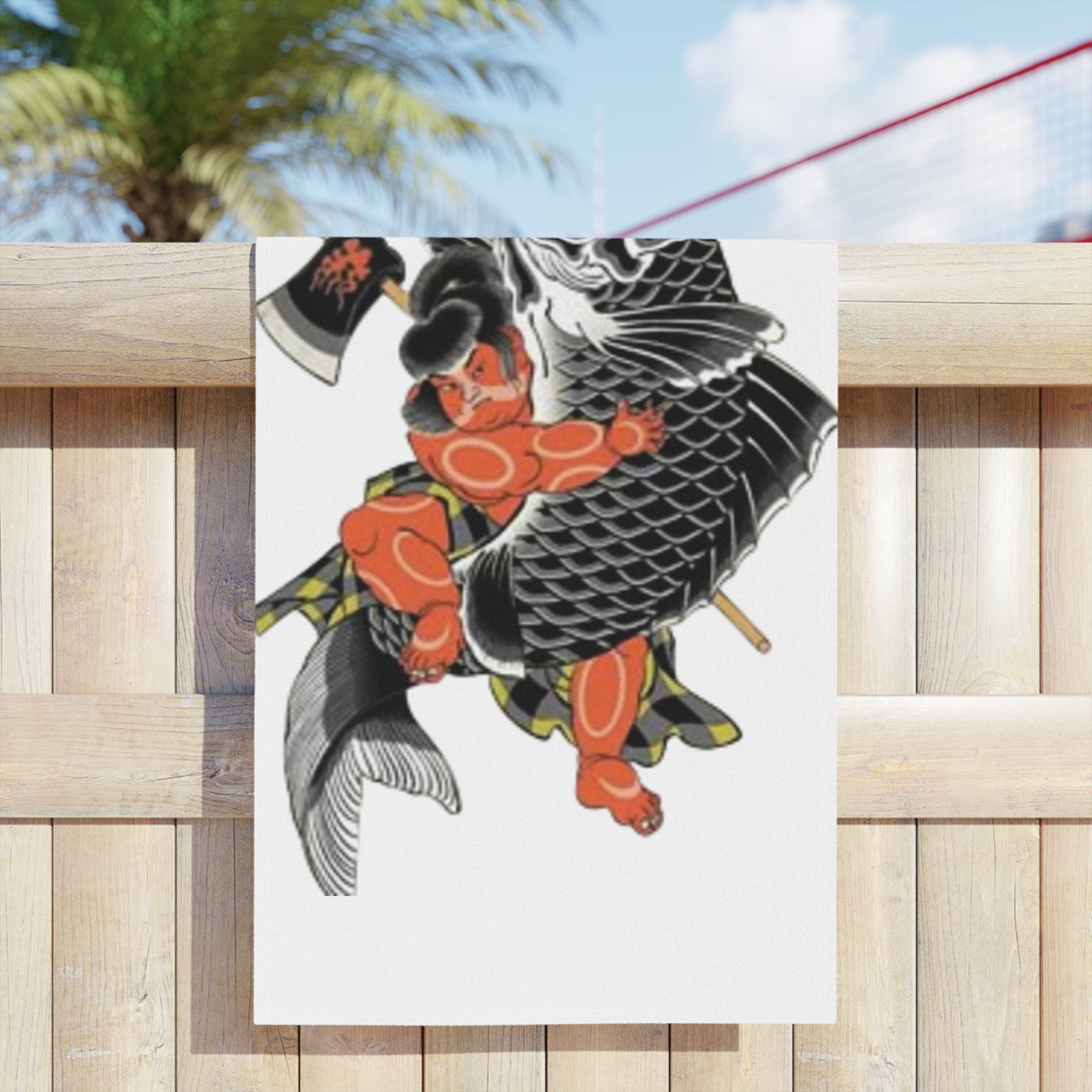 Kintaro and Koi Beach Towels