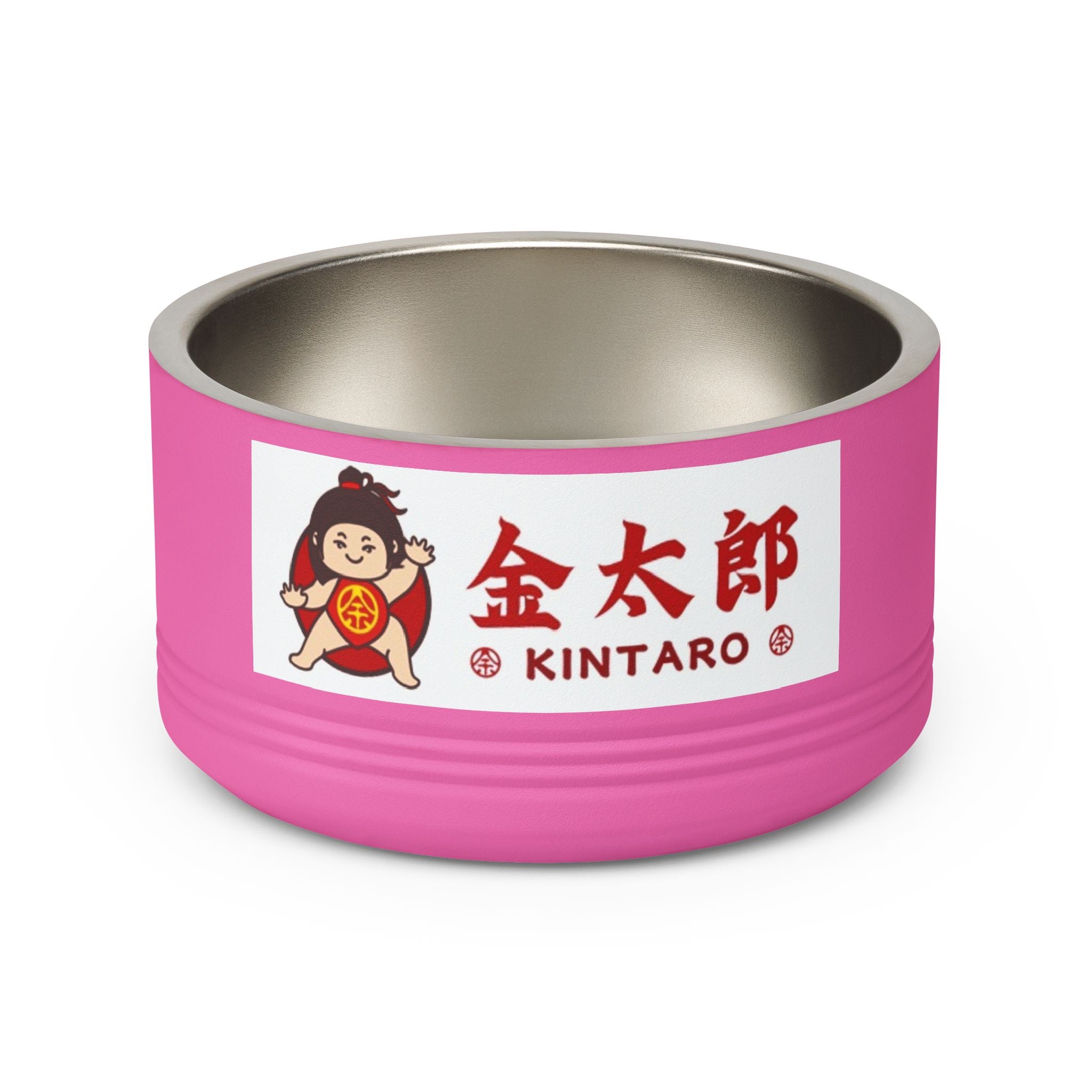 Kintaro Ceramic Pet Bowl — 18oz Stainless Steel Insert with Japanese Kintarō Design