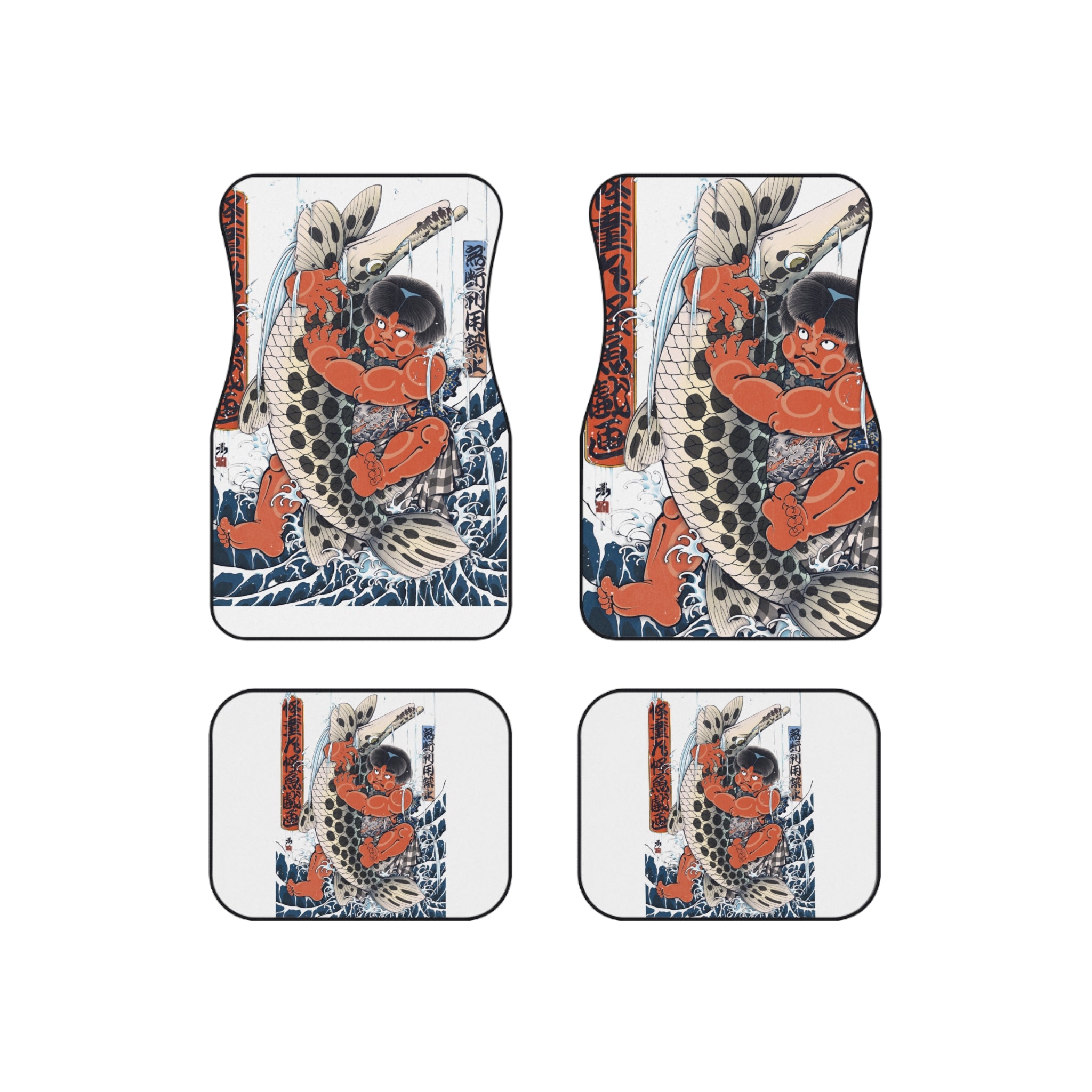 Kintaro Fighting Fish Car Mats (Set of 4)