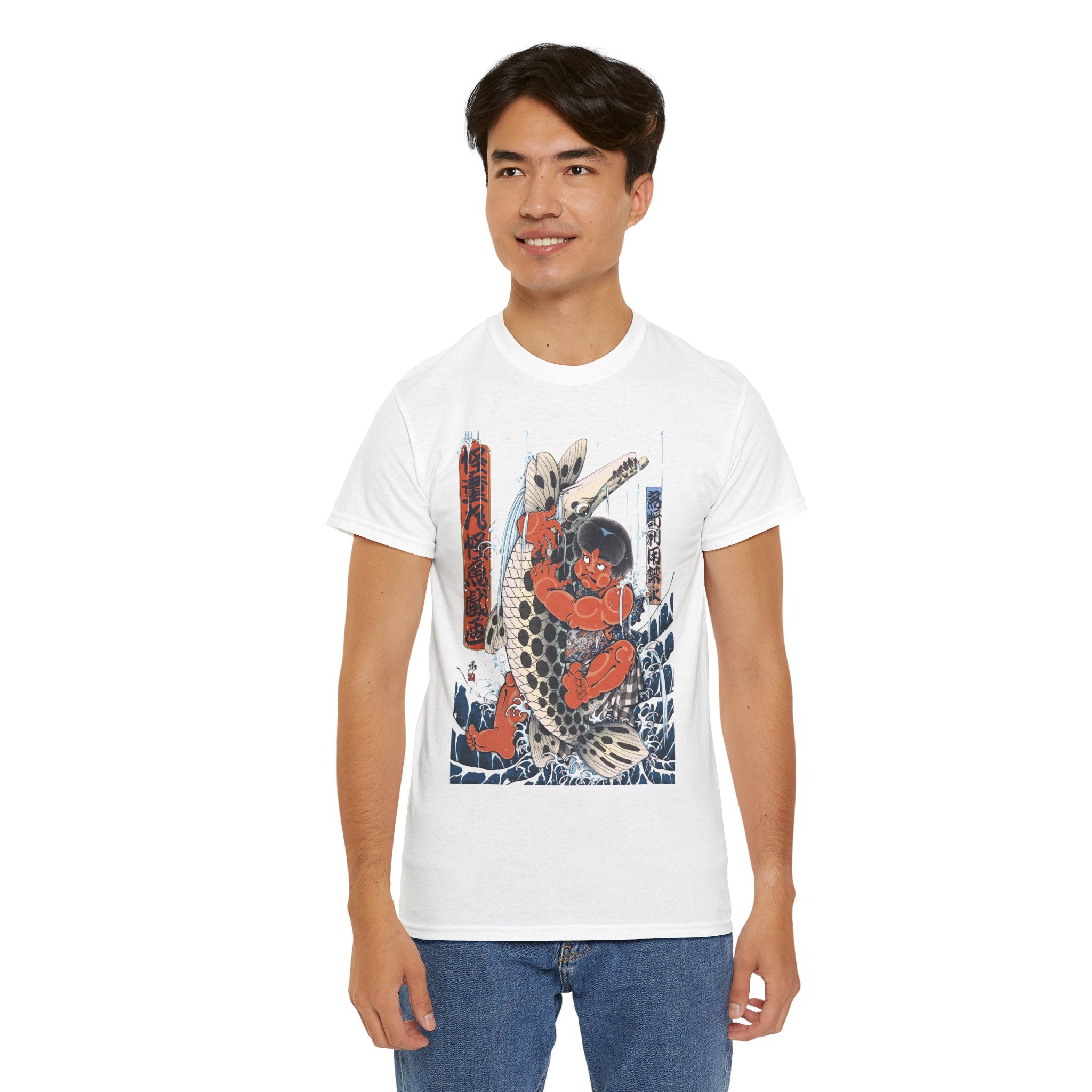 Kintaro The Golden Boy Fighting Fish Printed T-Shirt