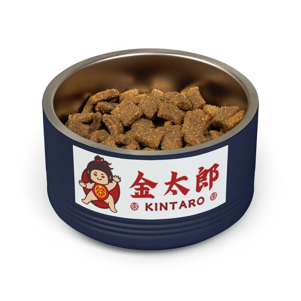 Kintaro Ceramic Pet Bowl — 18oz Stainless Steel Insert with Japanese Kintarō Design