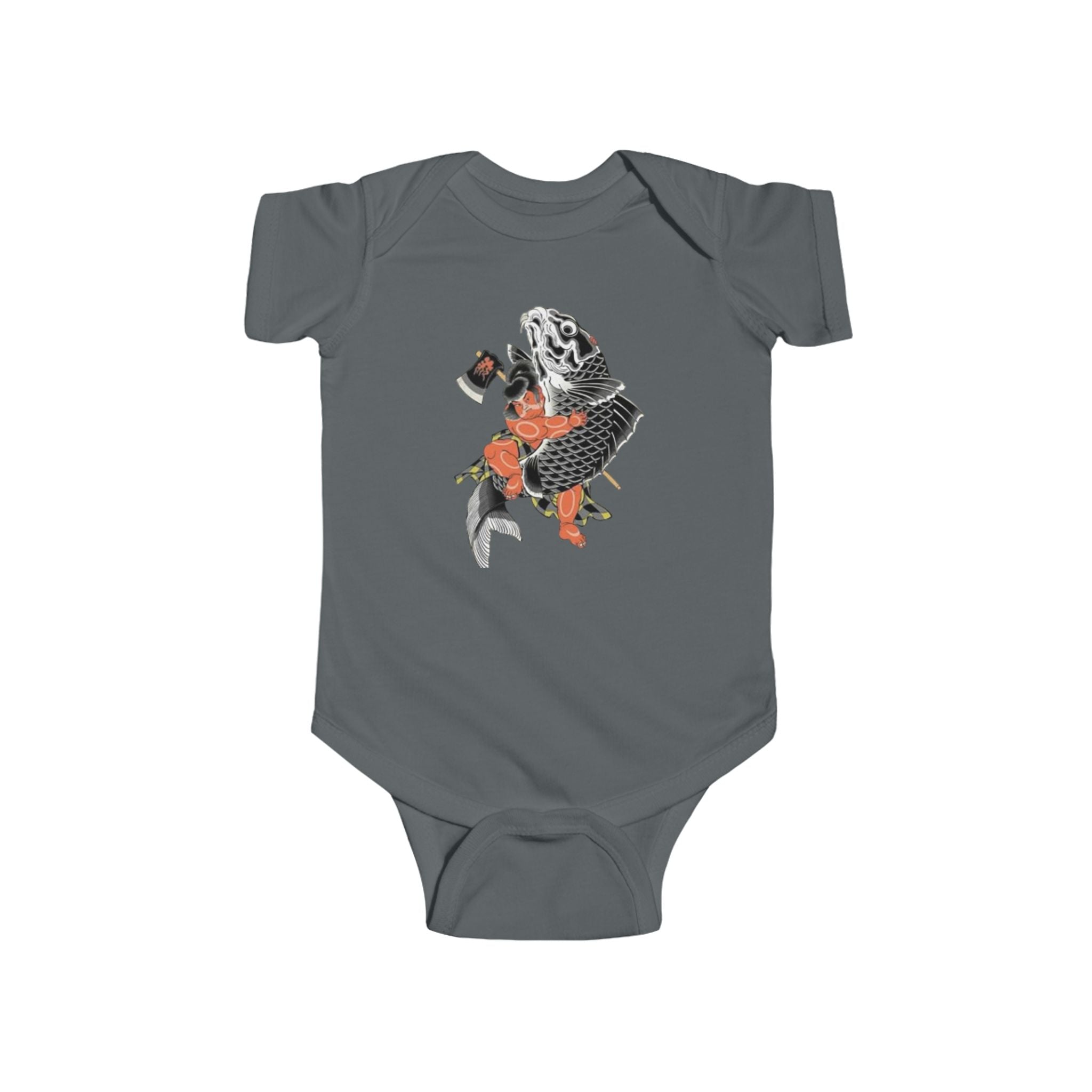 Infant Bodysuit — Kintaro The Golden Boy Koi & Tanuki Print