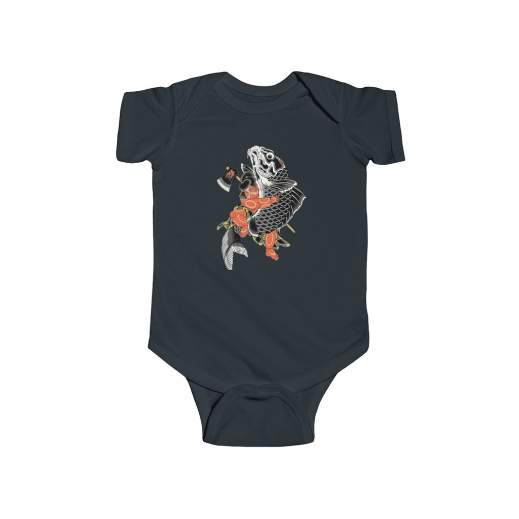 Infant Bodysuit — Kintaro The Golden Boy Koi & Tanuki Print