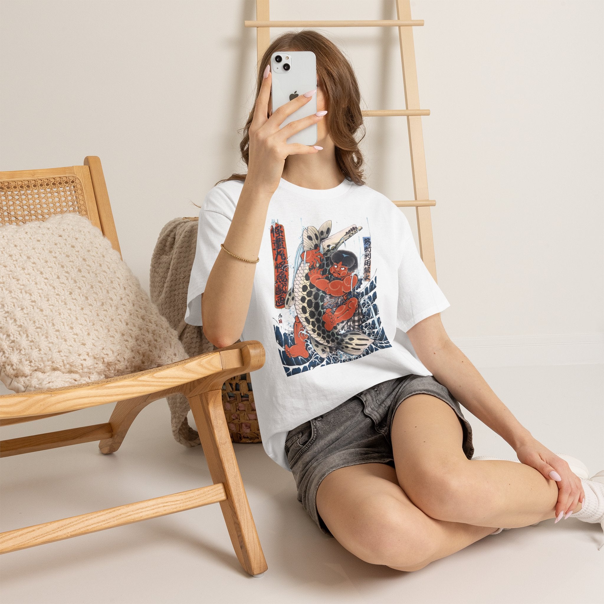 Kintaro The Golden Boy Fighting Fish Printed T-Shirt