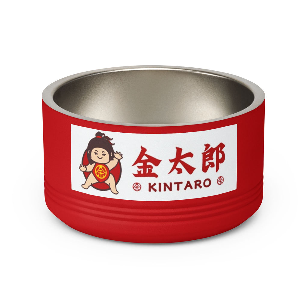 Kintaro Ceramic Pet Bowl — 18oz Stainless Steel Insert with Japanese Kintarō Design