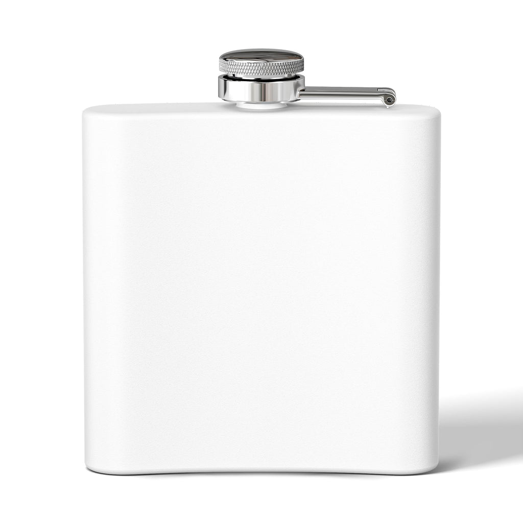 Kintaro with Koi and Axe on a Stainless Steel Flask, 6oz