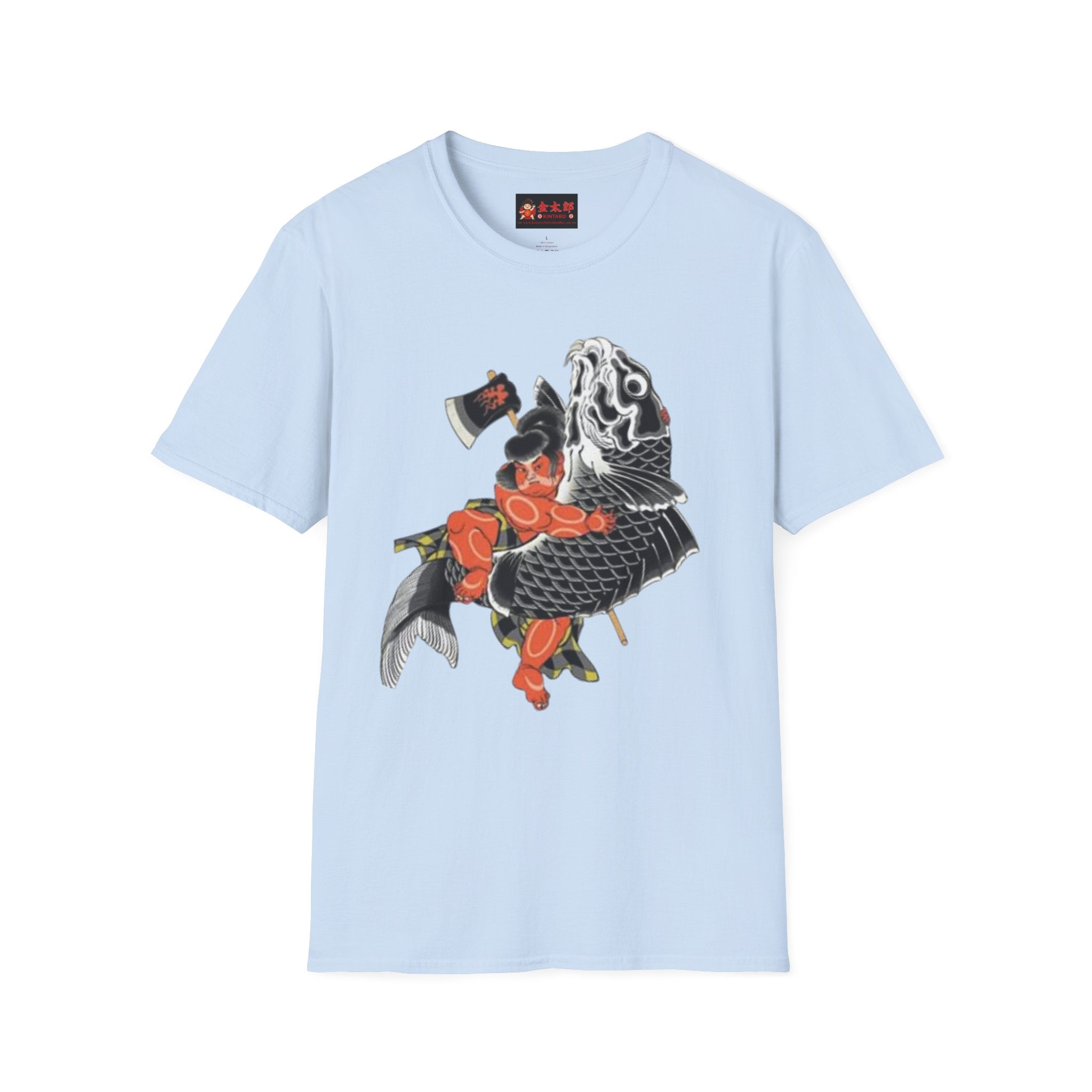 Kintaro Riding Koi with Axe Tshirt (Men, Women, Unisex)