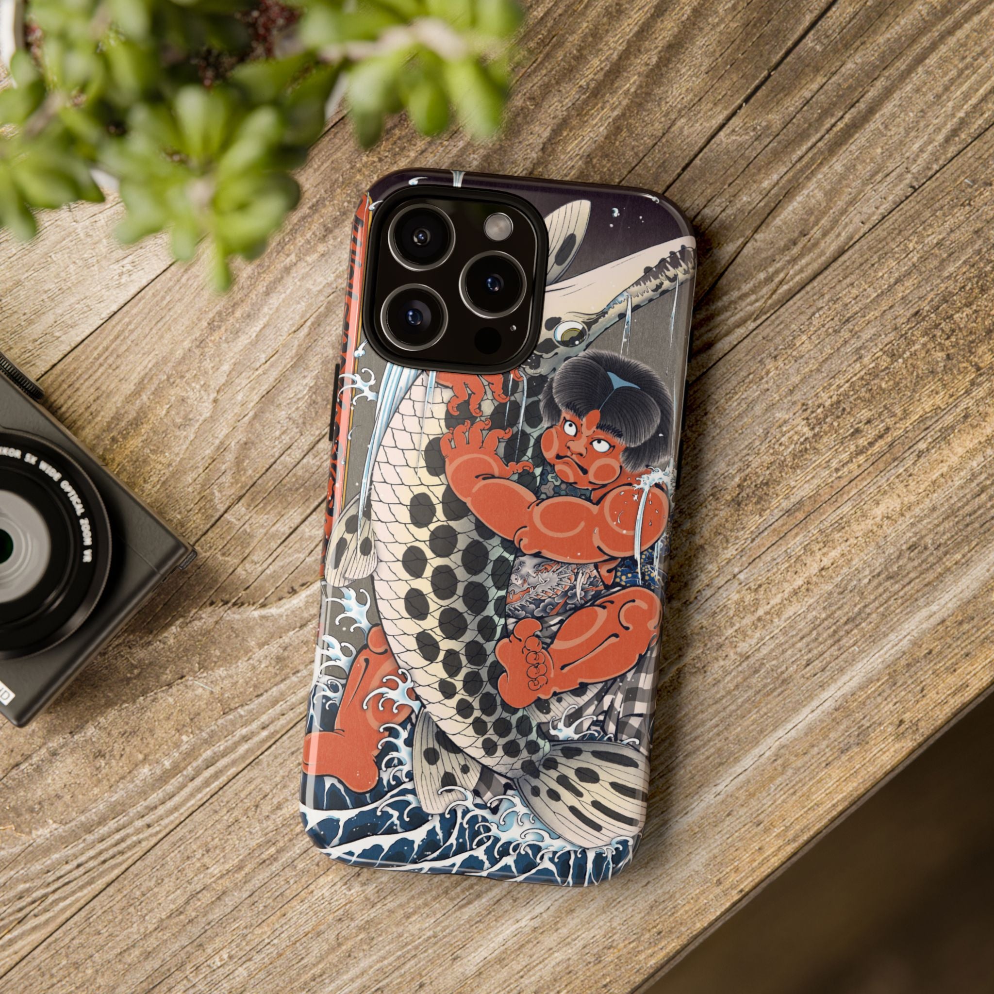 Koi Warrior Phone Case – Japanese Tattoo Style Protective iPhone Cover