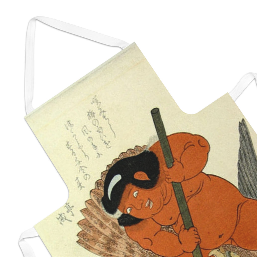 Kintaro Battling Mythical Bird Adult Apron