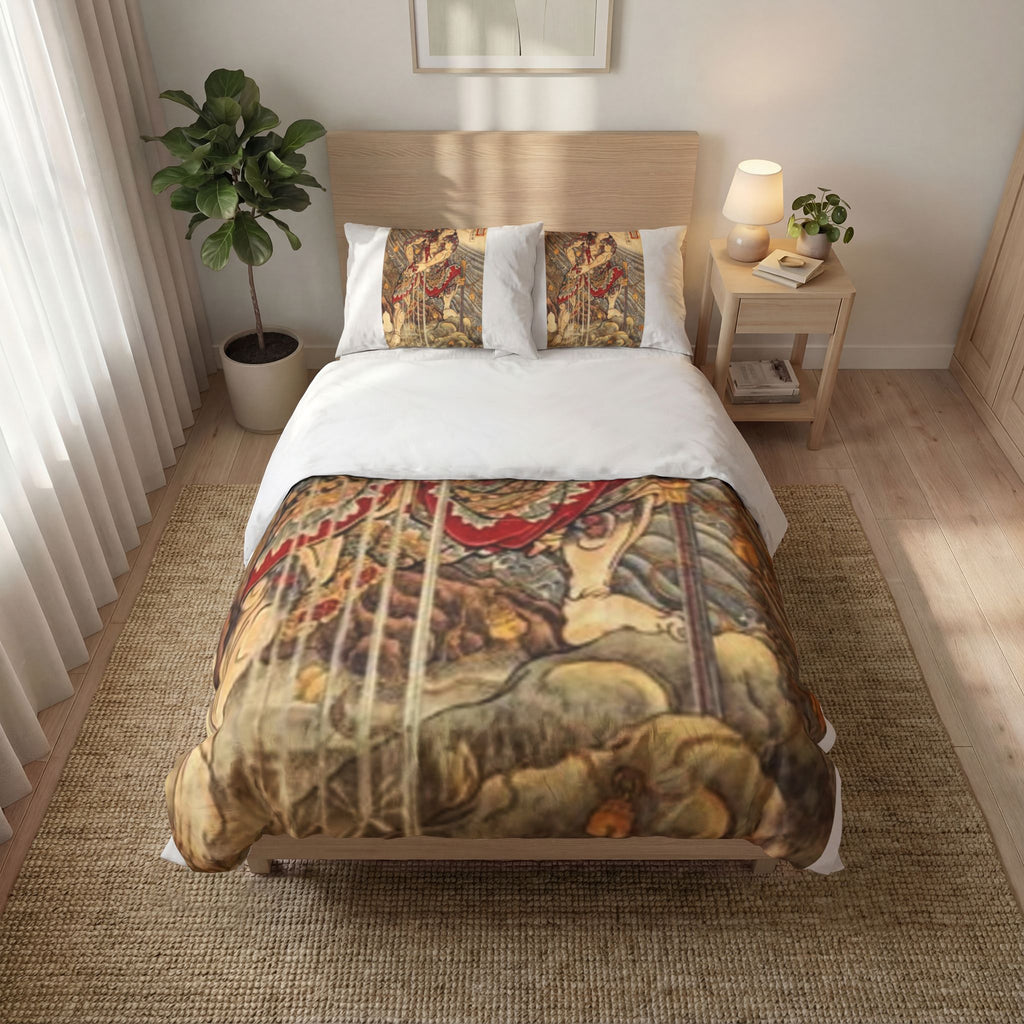 Kintaro 3-Piece Duvet Cover with Pillow Shams