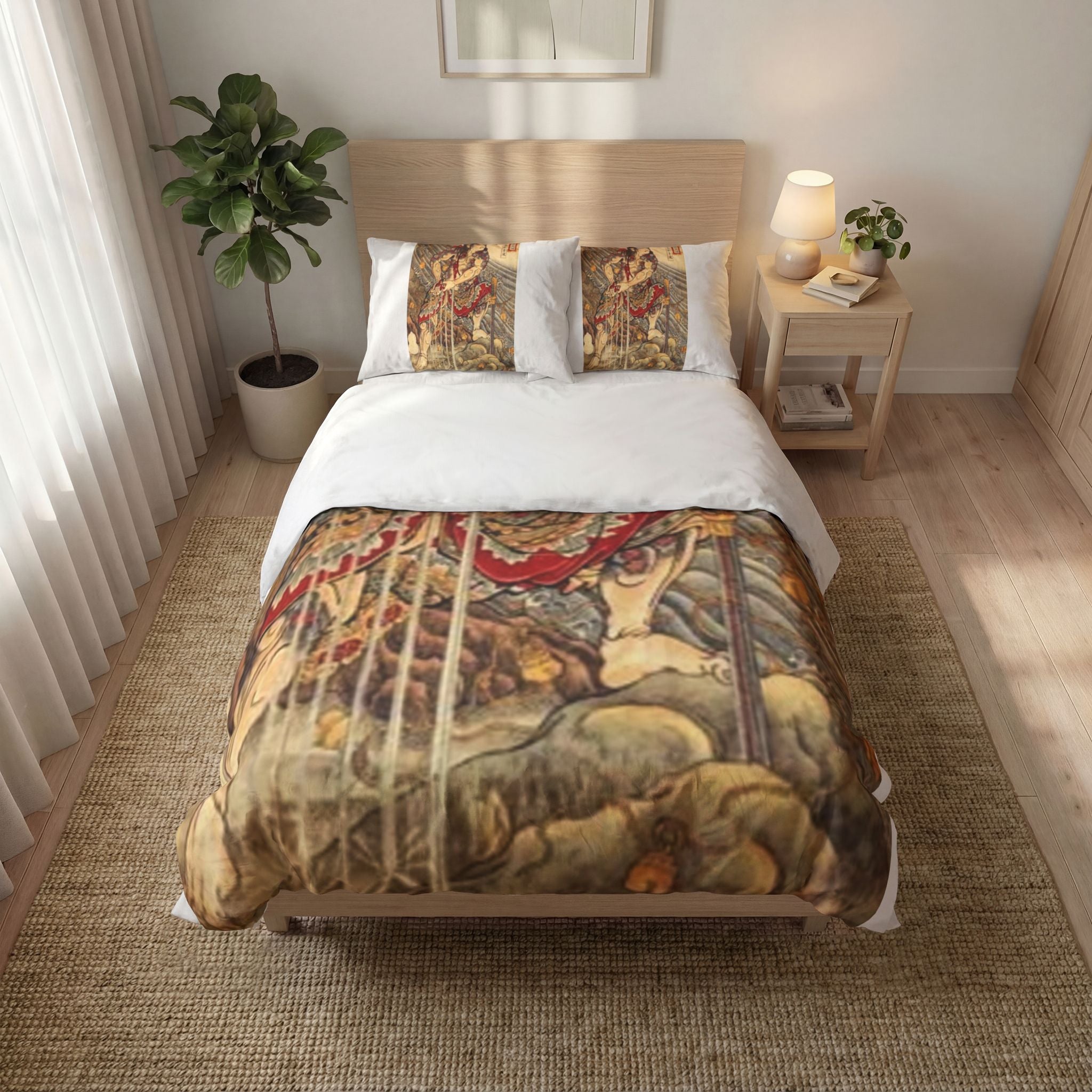 Kintaro 3-Piece Duvet Cover with Pillow Shams