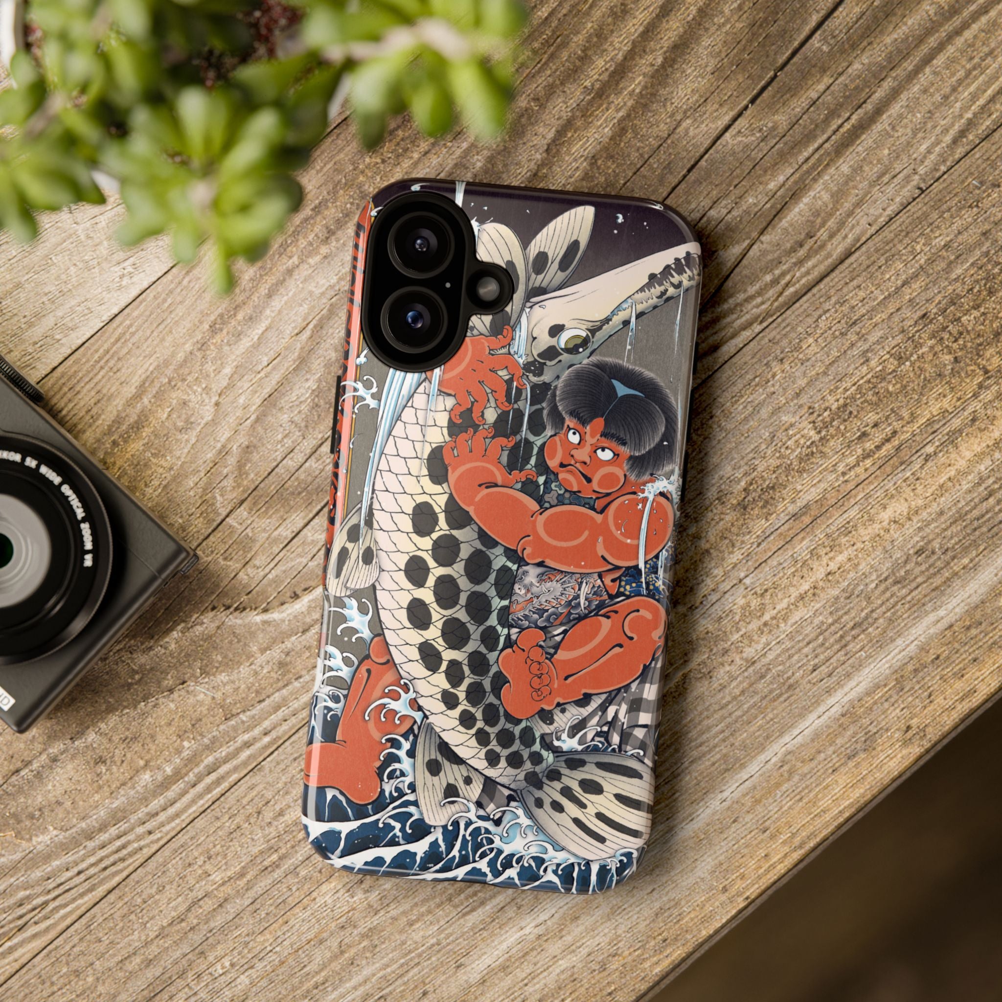 Koi Warrior Phone Case – Japanese Tattoo Style Protective iPhone Cover