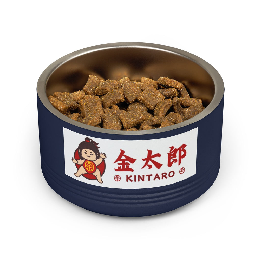 Kintaro Ceramic Pet Bowl — 18oz Stainless Steel Insert with Japanese Kintarō Design