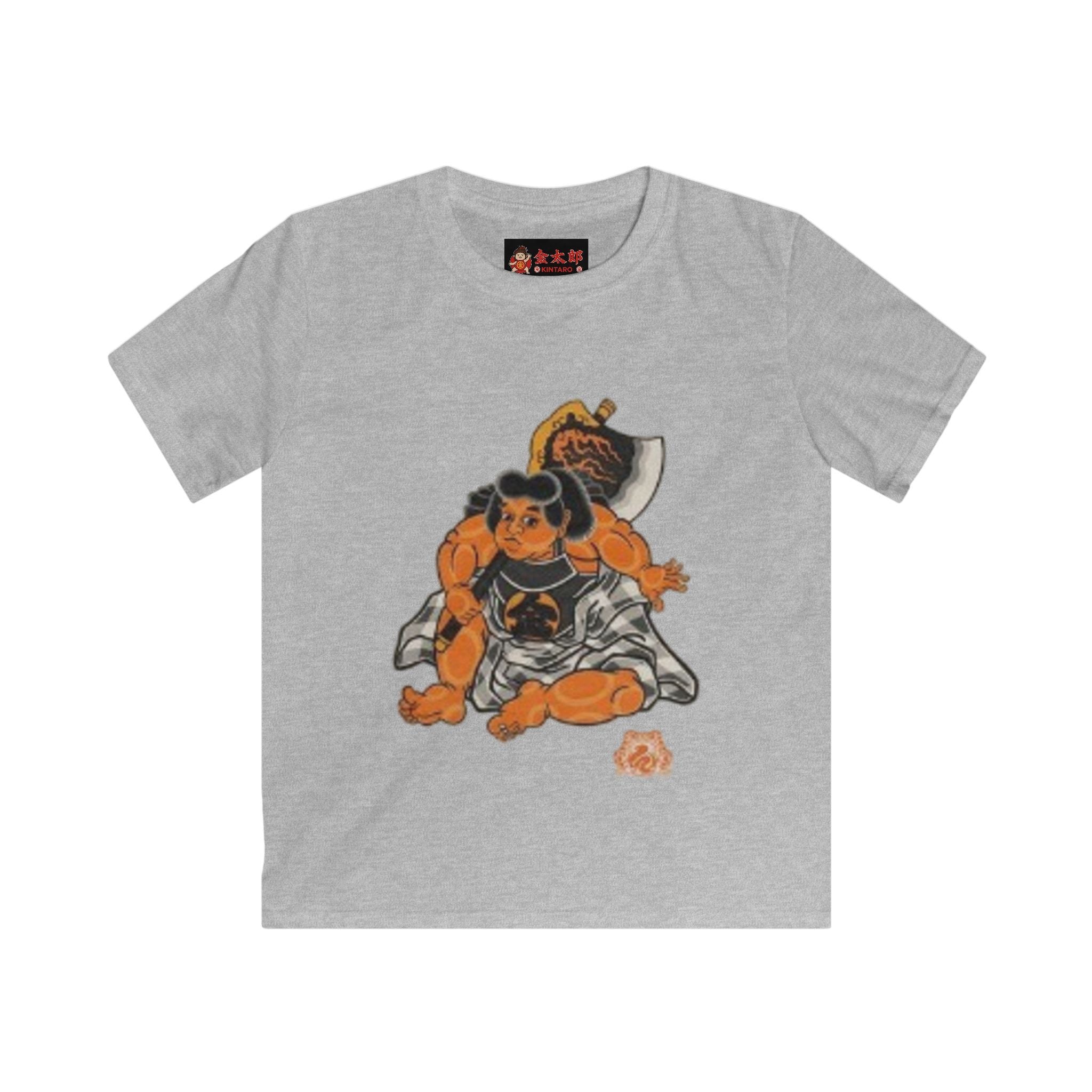 Kids Softstyle Tee with Kintaro and Axe Print
