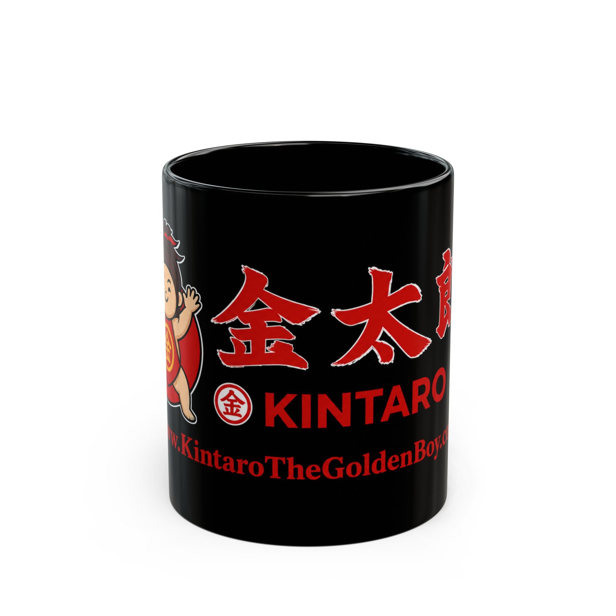 Kintaro Logo with Website Black Mug (11oz, 15oz)