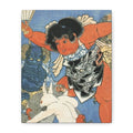 Kintaro and Friends with Blue Background Matte Canvas, Stretched, 1.25"