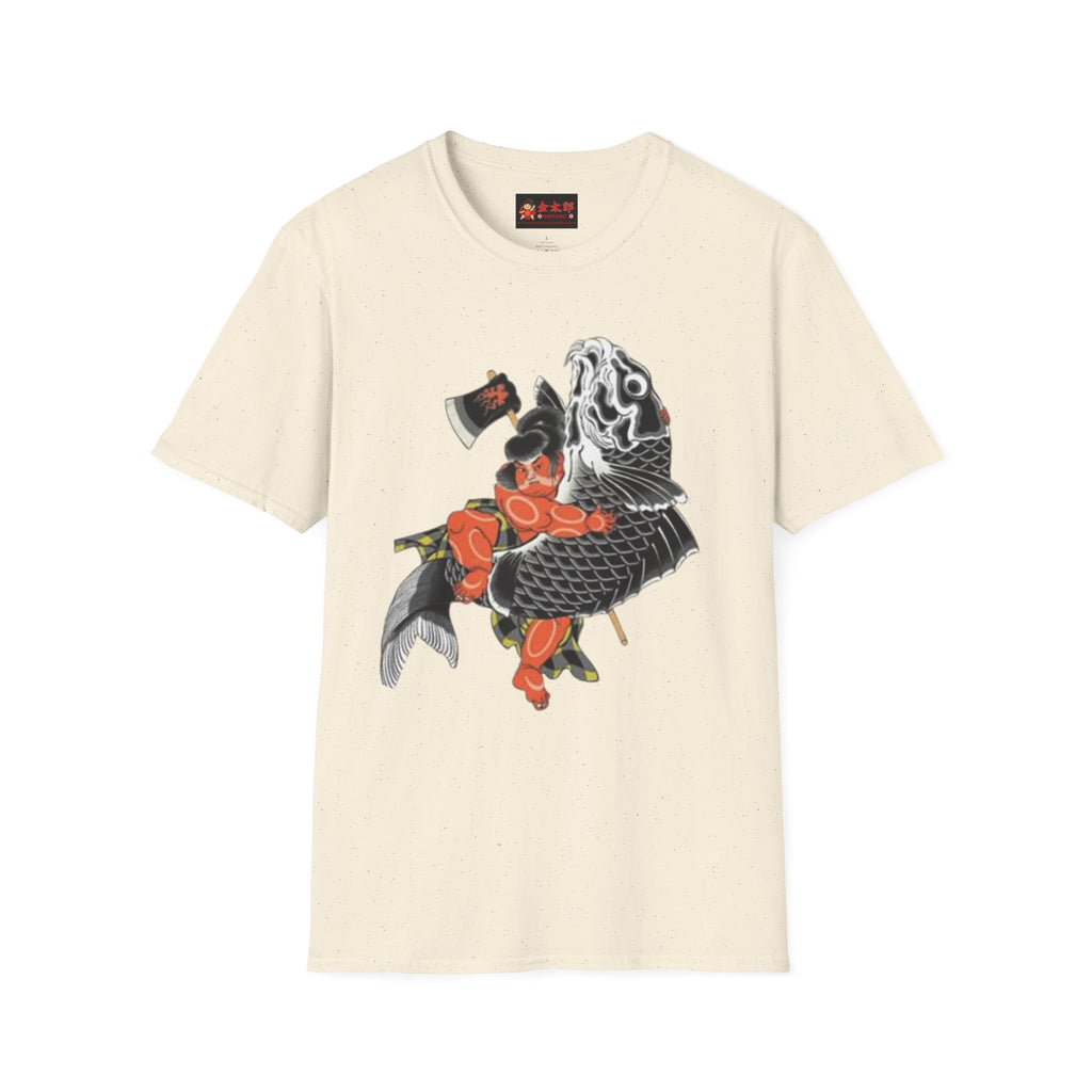Kintaro Riding Koi with Axe Tshirt (Men, Women, Unisex)