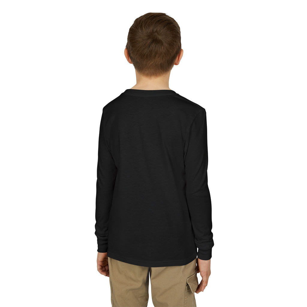 Youth Jersey Long Sleeve Tee with Kintaro and Koi Print