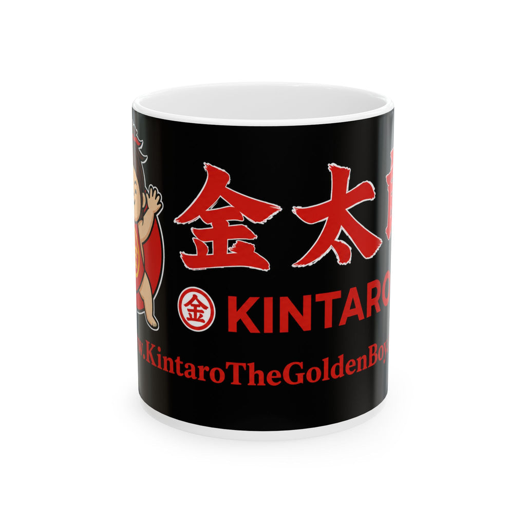 Kintaro in Kanji with Website Ceramic Mug, (11oz, 15oz)