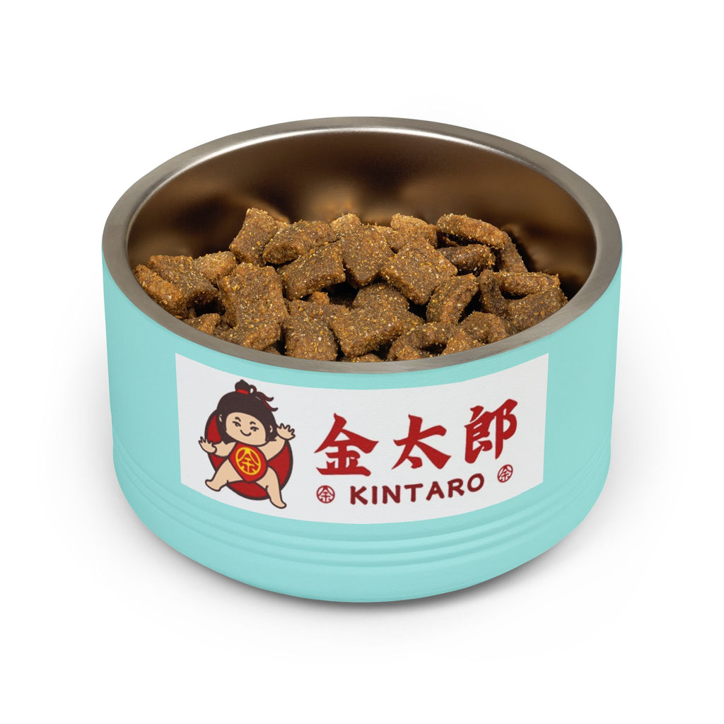Kintaro Ceramic Pet Bowl — 18oz Stainless Steel Insert with Japanese Kintarō Design
